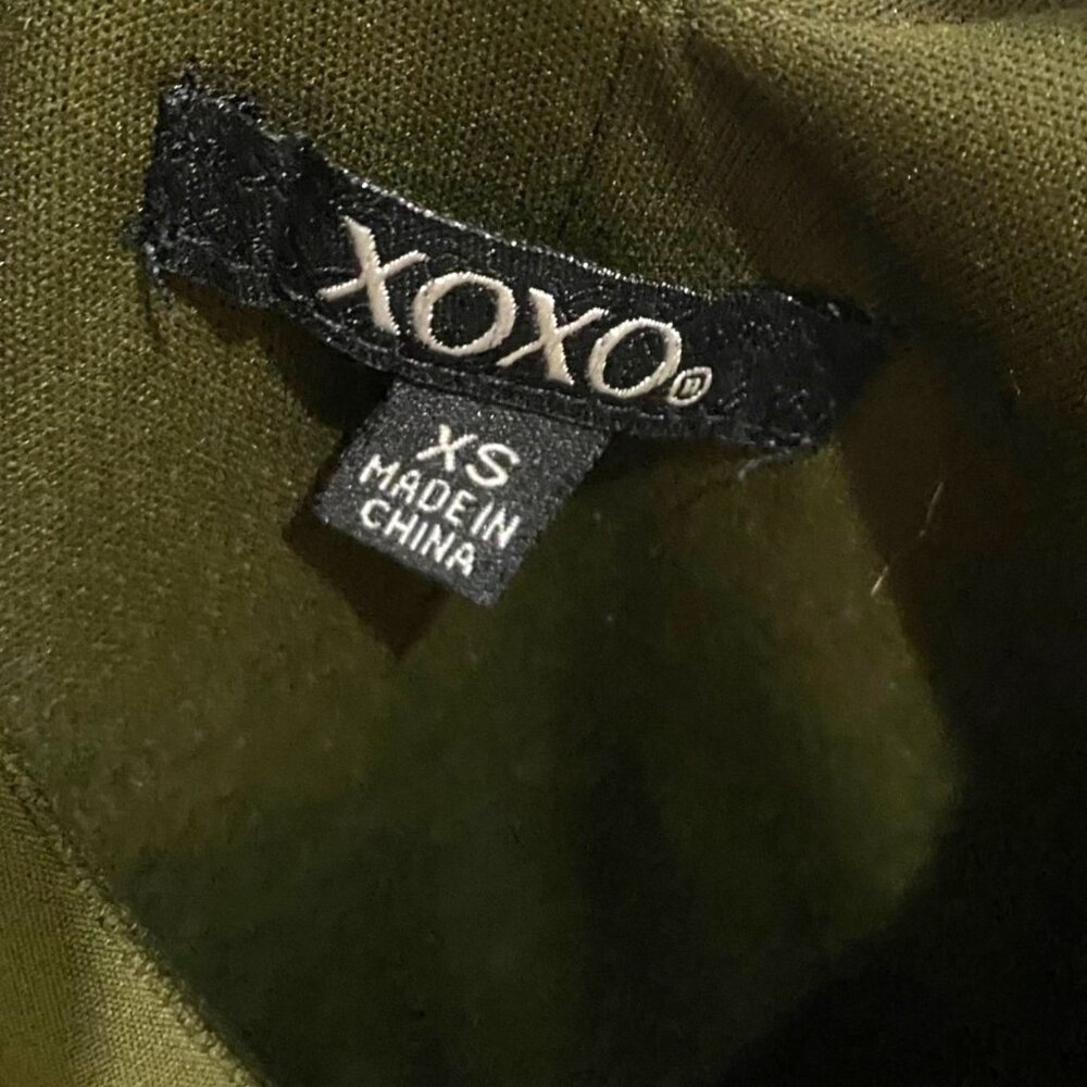 Y2K Choker Sleeveless Jumpsuit XS Olive Green Military Utility Chic Grunge - Picture 5 of 7